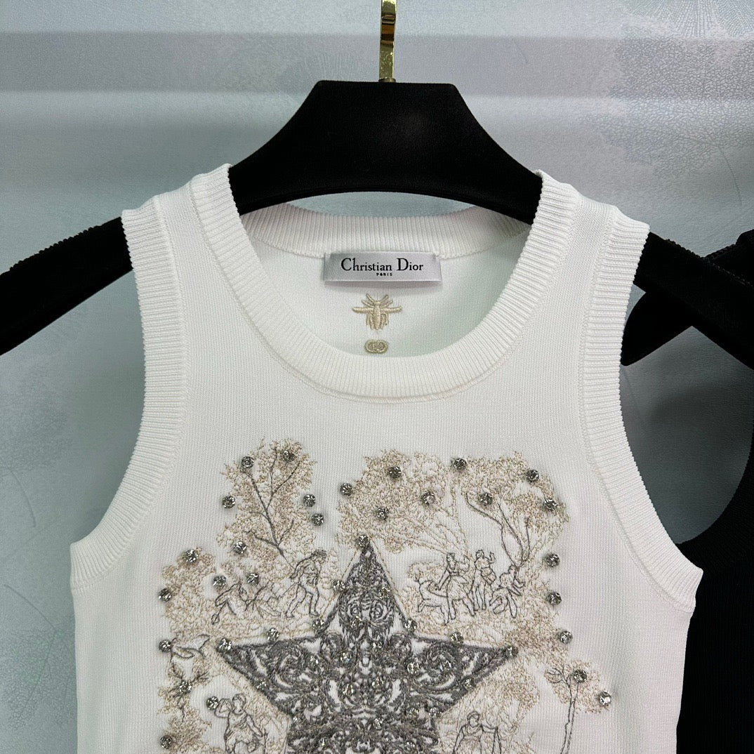 Gilet brodé de perles