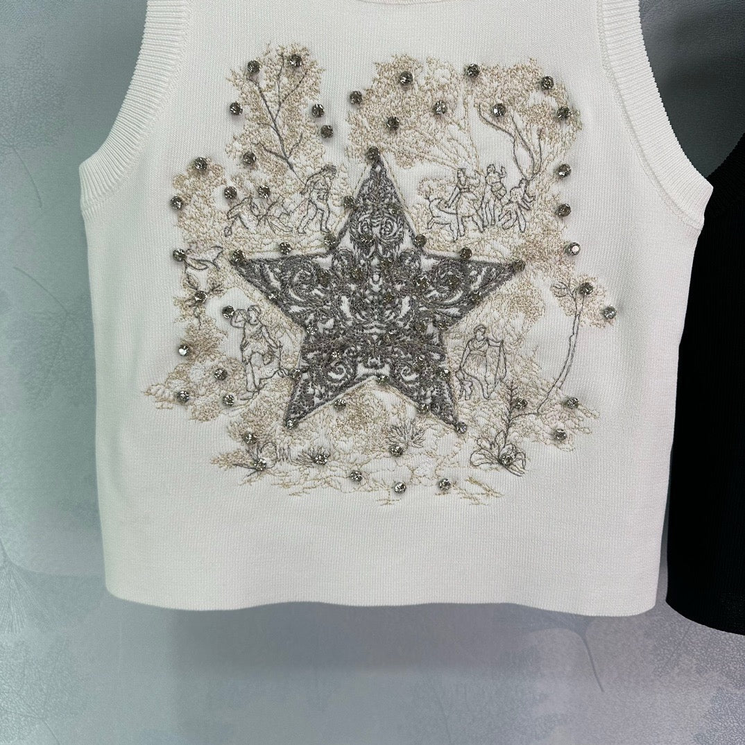 Gilet brodé de perles