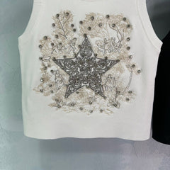 Beaded embroidered vest
