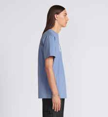embroidered silver logo short sleeves