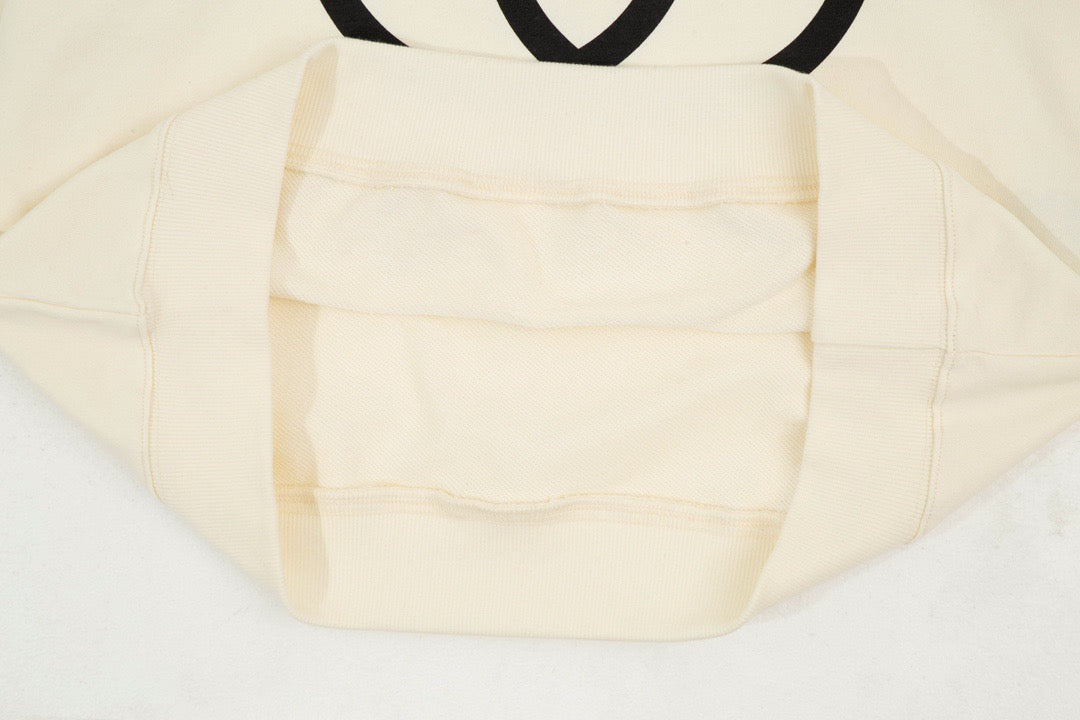 Sweat-shirt à capuche de style classique avec imprimé G entrelacé surdimensionné