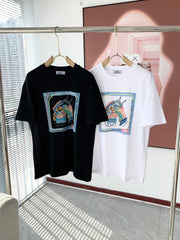 Laminiertes T-Shirt mit Logografik 