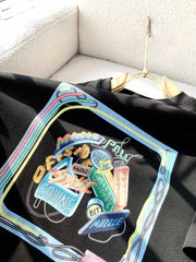 Laminiertes T-Shirt mit Logografik 