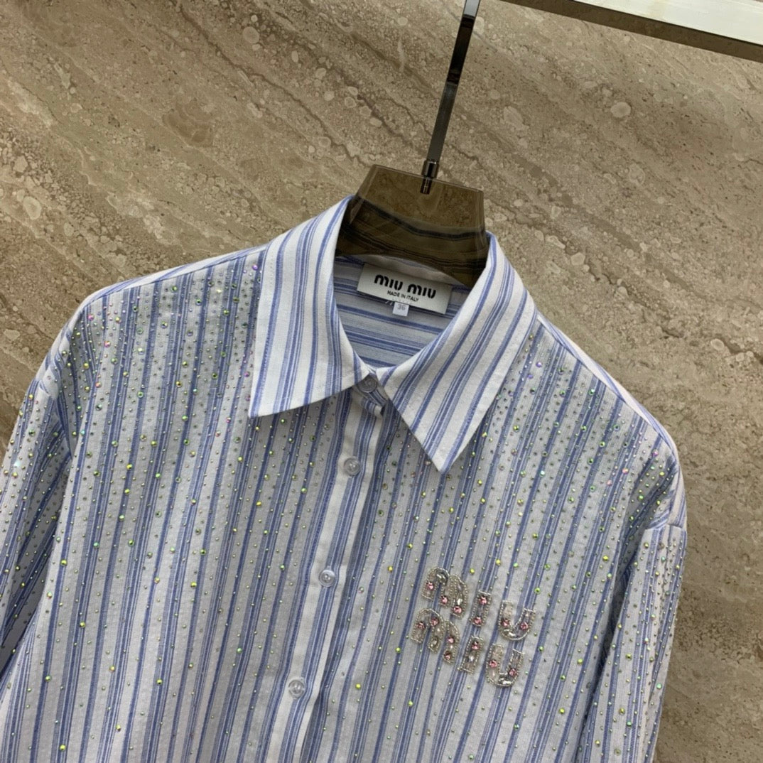 Gypsophila Hot Diamond gestreiftes Langarmshirt