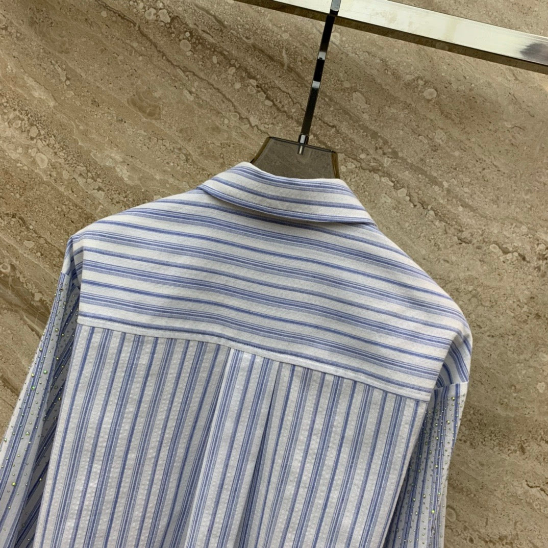 Gypsophila Hot Diamond gestreiftes Langarmshirt