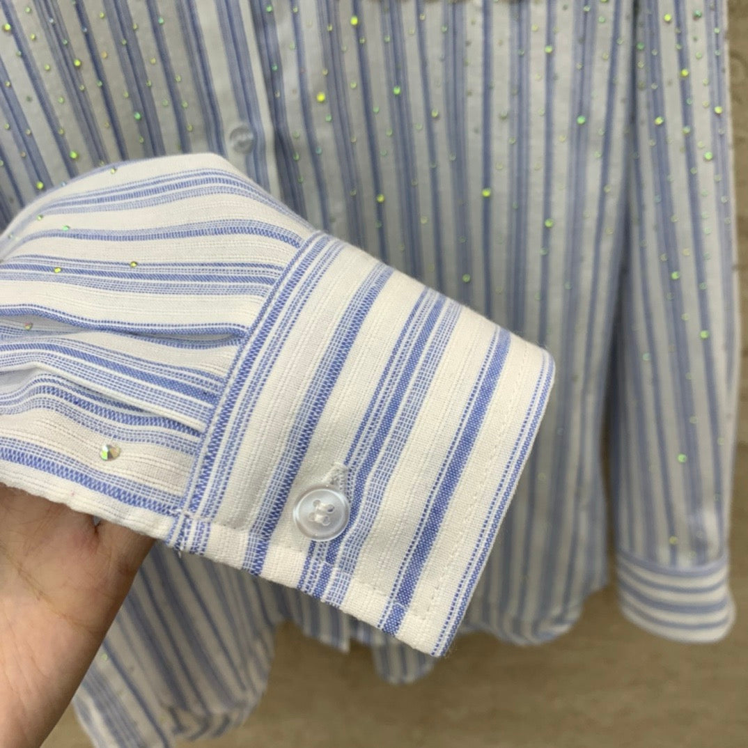 Gypsophila Hot Diamond gestreiftes Langarmshirt