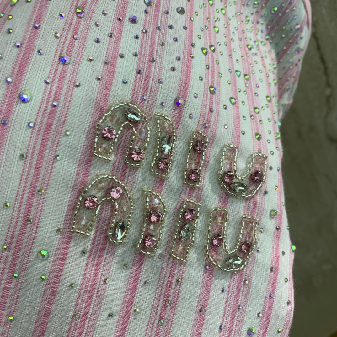 Gypsophila Hot Diamond gestreiftes Langarmshirt