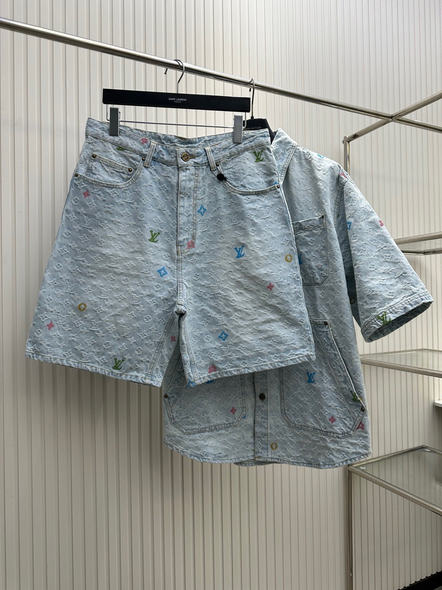 Macaron-Stickerei-Logo-Set