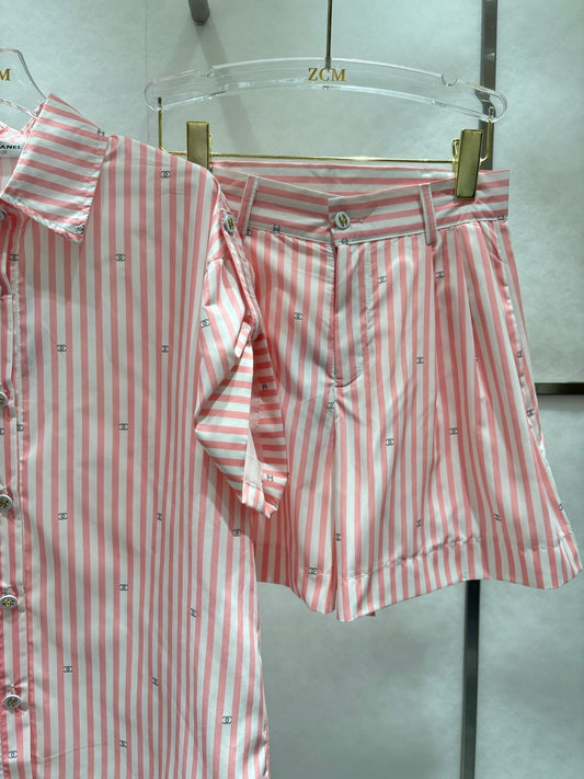 Costume chemise à rayures