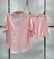 Costume chemise à rayures