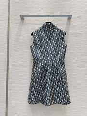Printed vest dress