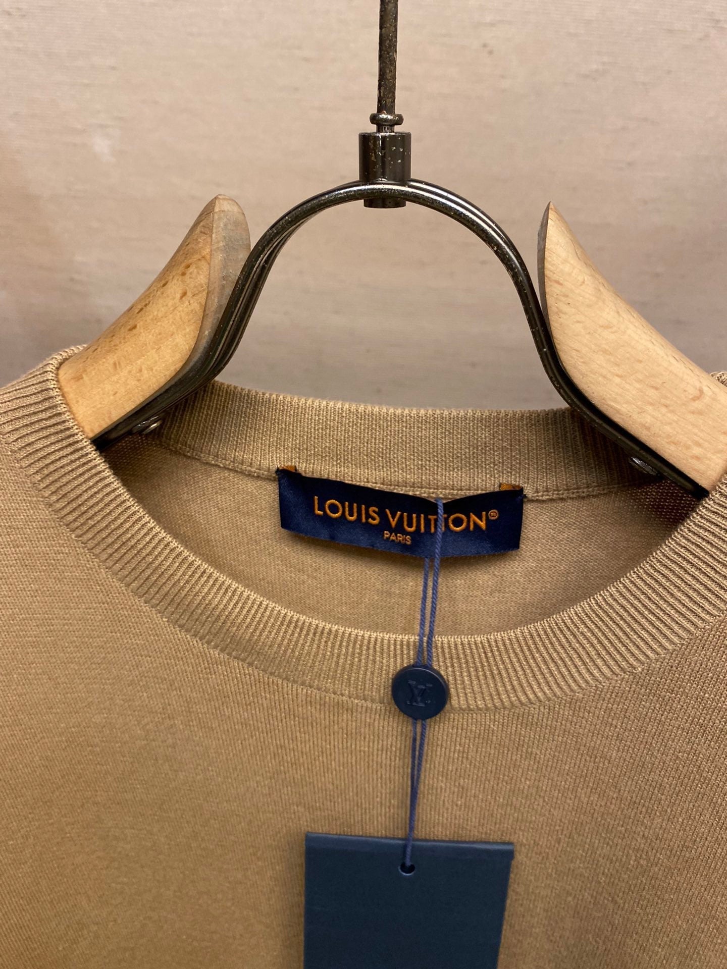 Jacquard-T-Shirt mit langen Ärmeln 