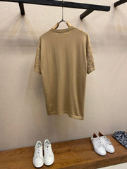 sleeve jacquard T-shirt