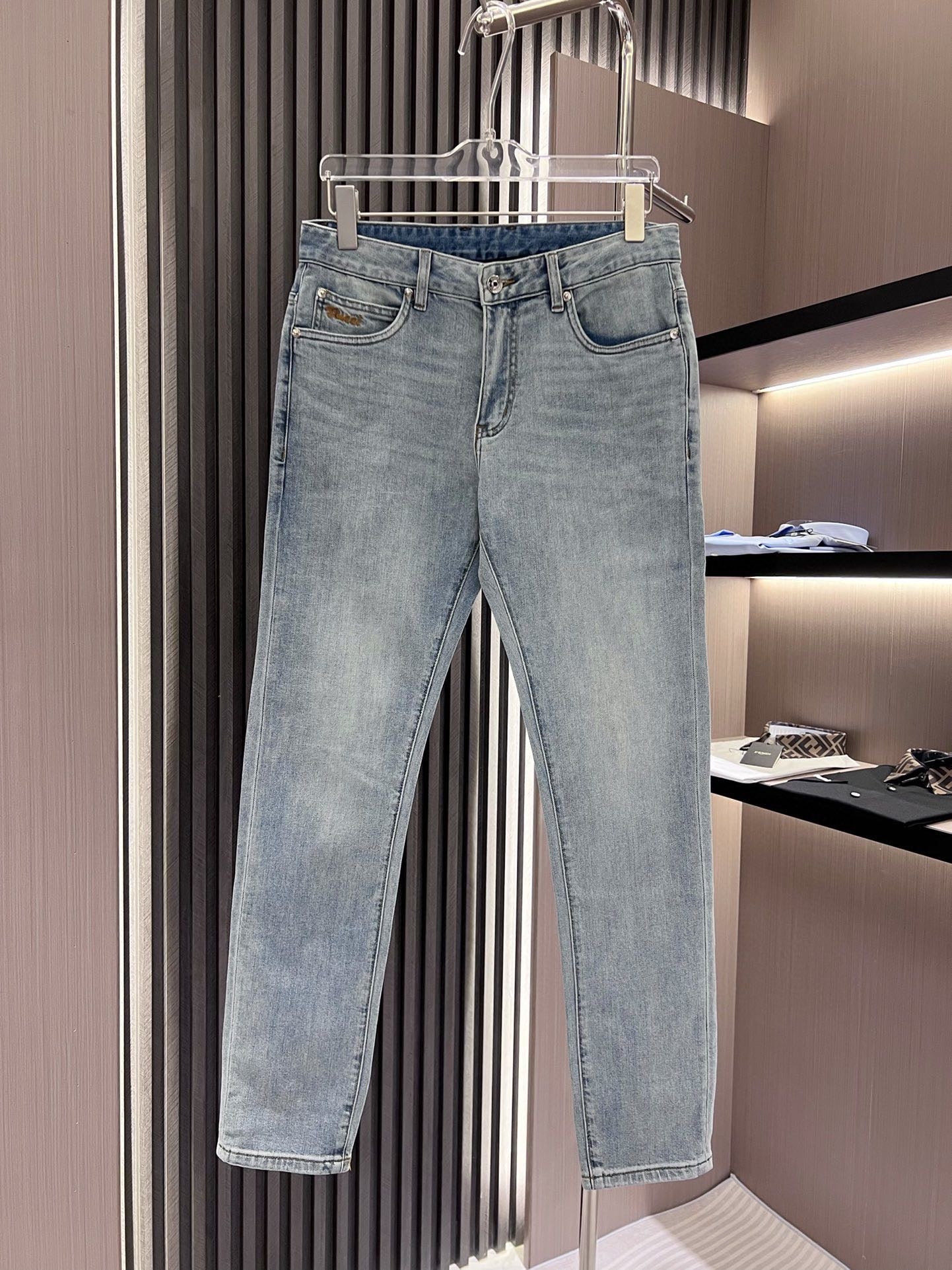 Slim-Fit-Jeans mit Print