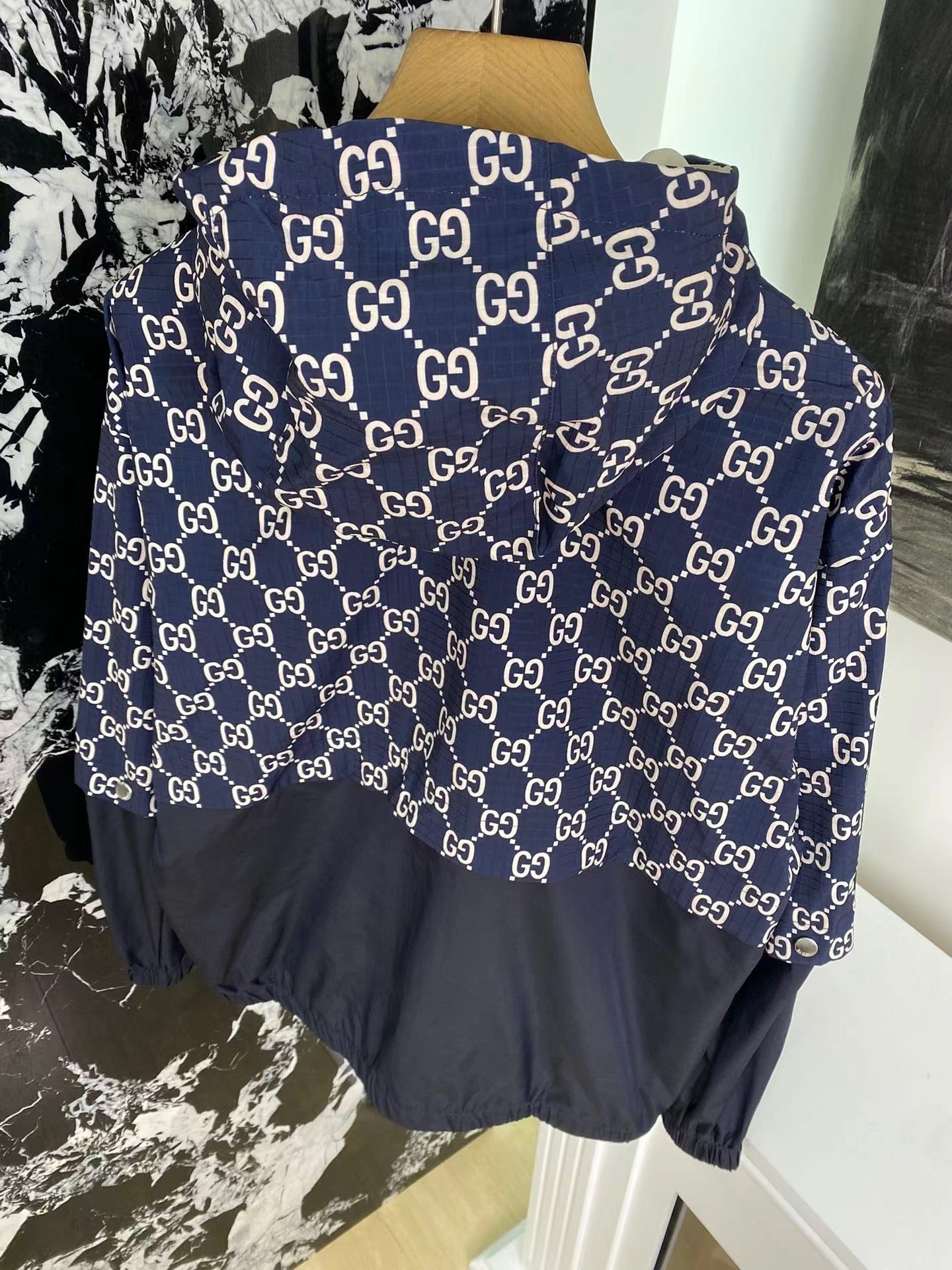 Neue abnehmbare Jacquard-Jacke mit Reißverschlussärmeln