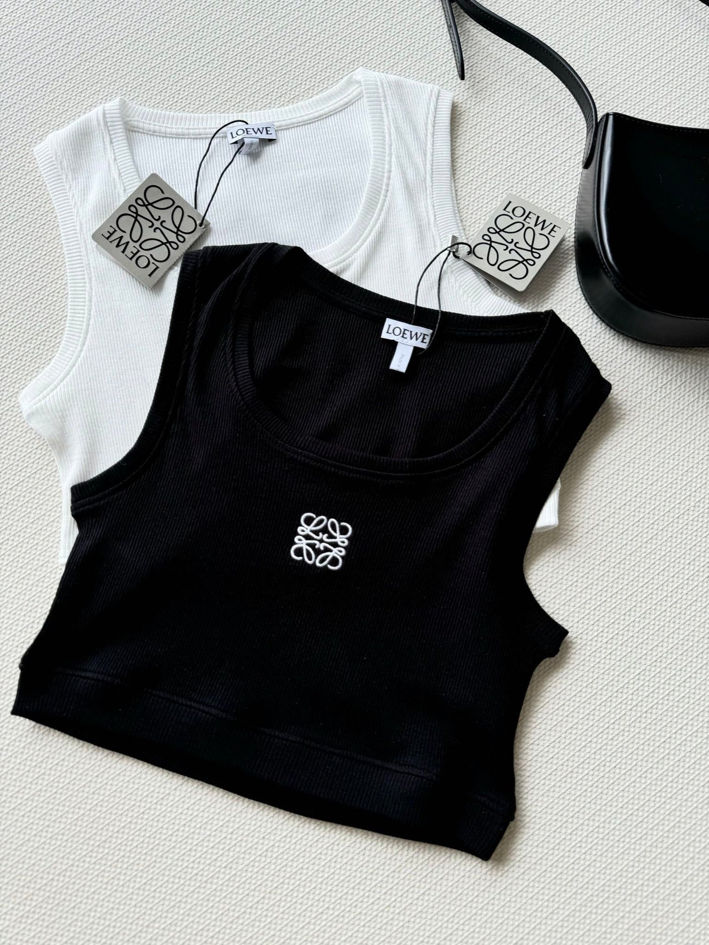 Kurze gerippte Weste 