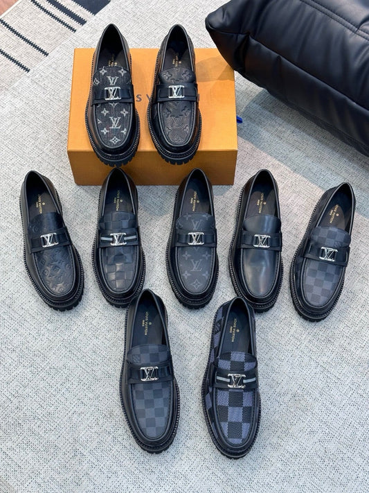 Mocassins, chaussures habillées haut de gamme pour hommes et chaussures décontractées en cuir