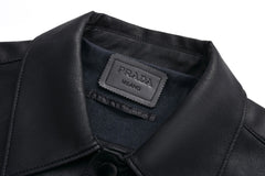 Dreieckige Lammfelljacke