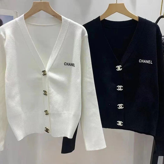 Cardigan en tricot doux et polyvalent pour le début de l'automne
