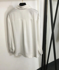 flocked logo shirt