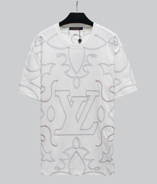 Linienbuchstabenstickerei 