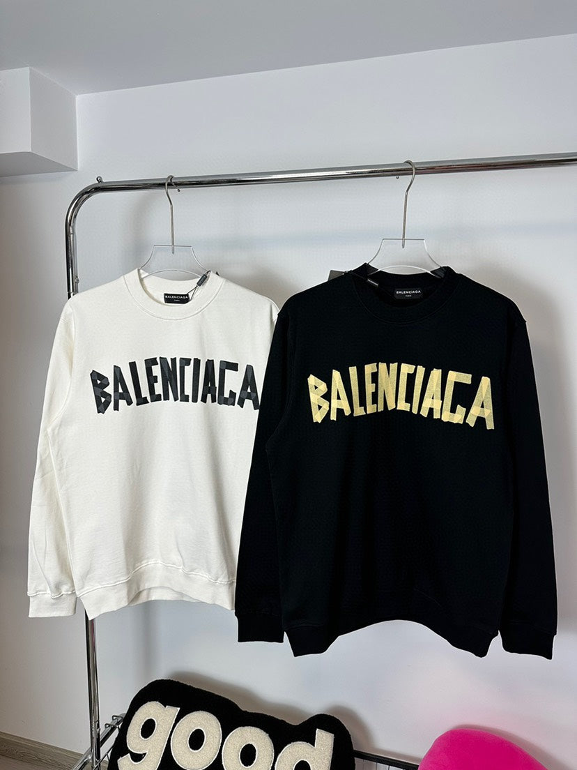 Sweat-shirt à col rond style couple classique