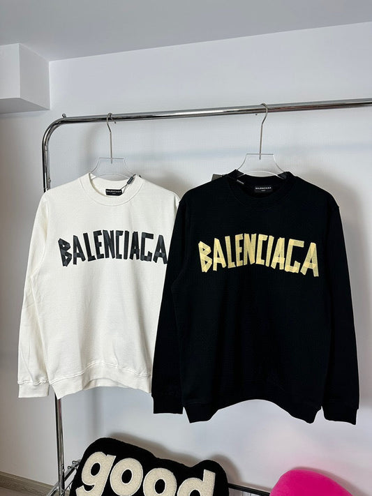 Sweat-shirt à col rond style couple classique