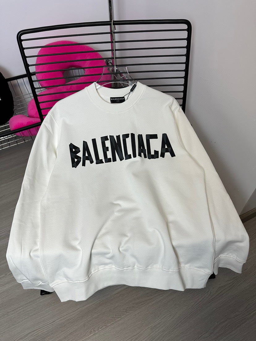 Sweat-shirt à col rond style couple classique