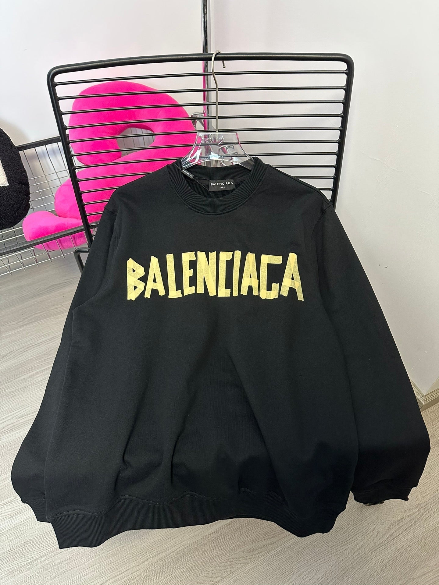 Sweat-shirt à col rond style couple classique