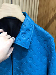 Veste en peau de mouton gaufrée de haute qualité 