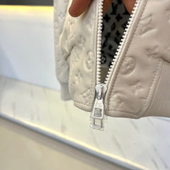 Veste en peau de mouton gaufrée de haute qualité 