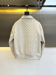 Veste en peau de mouton gaufrée de haute qualité 