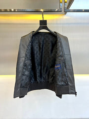 Veste en peau de mouton gaufrée de haute qualité 