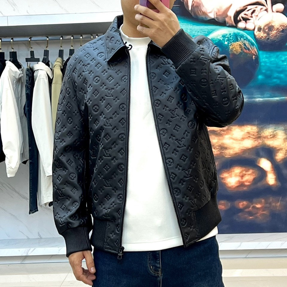 Hochwertige geprägte Schaffelljacke 