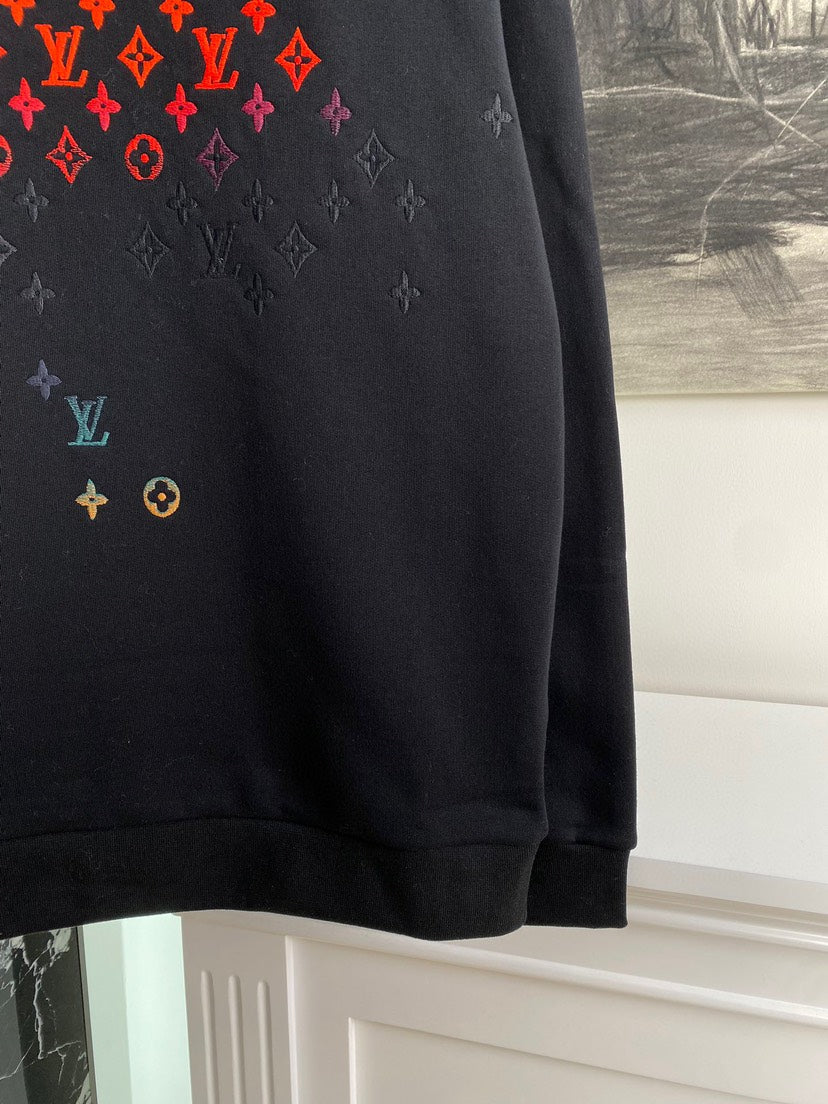 Sweat-shirt à imprimé dégradé coloré 