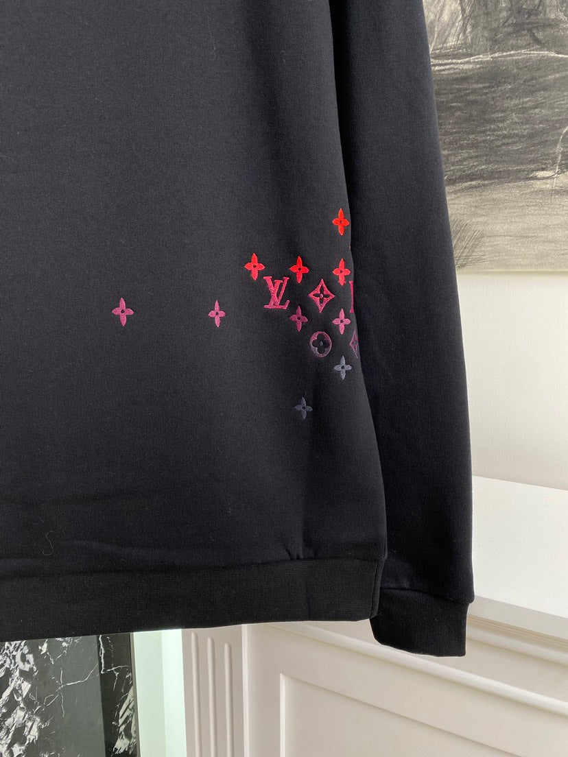 Sweat-shirt à imprimé dégradé coloré 