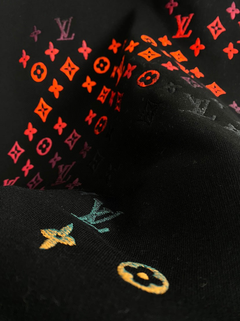 Sweat-shirt à imprimé dégradé coloré 