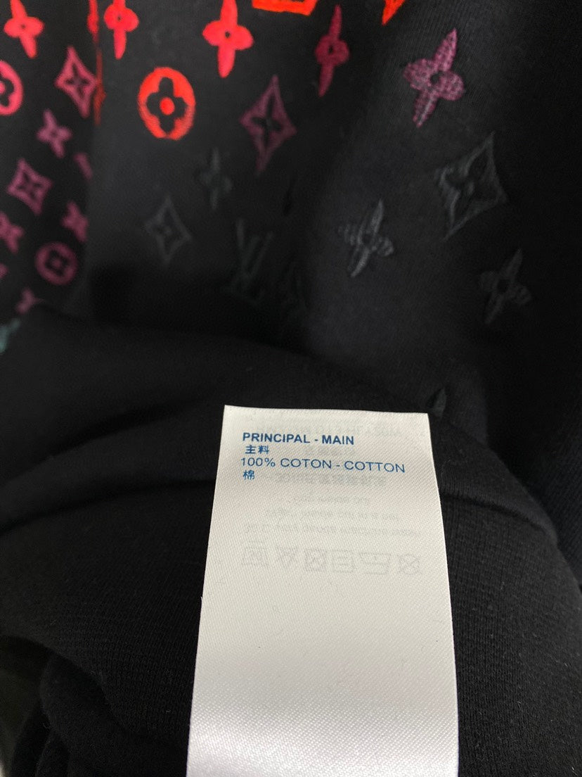 Sweat-shirt à imprimé dégradé coloré 