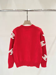 pull cardigan à grand logo