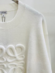 New three-dimensional letter knitted long sleeve