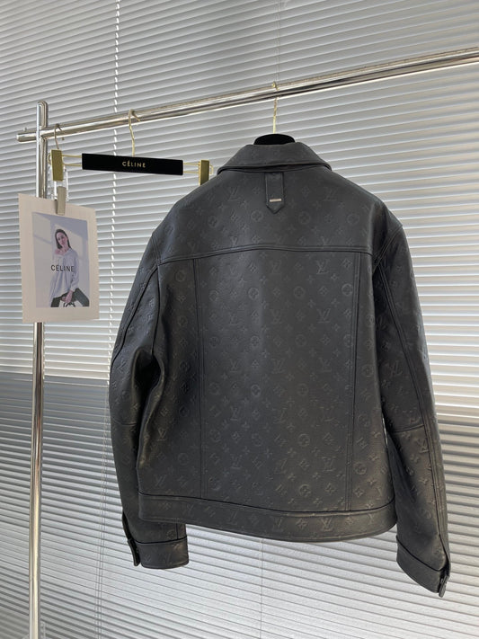 Veste en cuir automne et hiver 