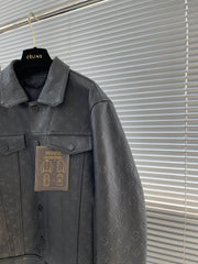 Herbst und Winter Lederjacke 