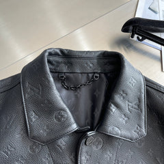 Herbst und Winter Lederjacke 