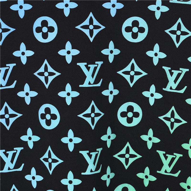 Sweat-shirt ras du cou dégradé imprimé all-over 