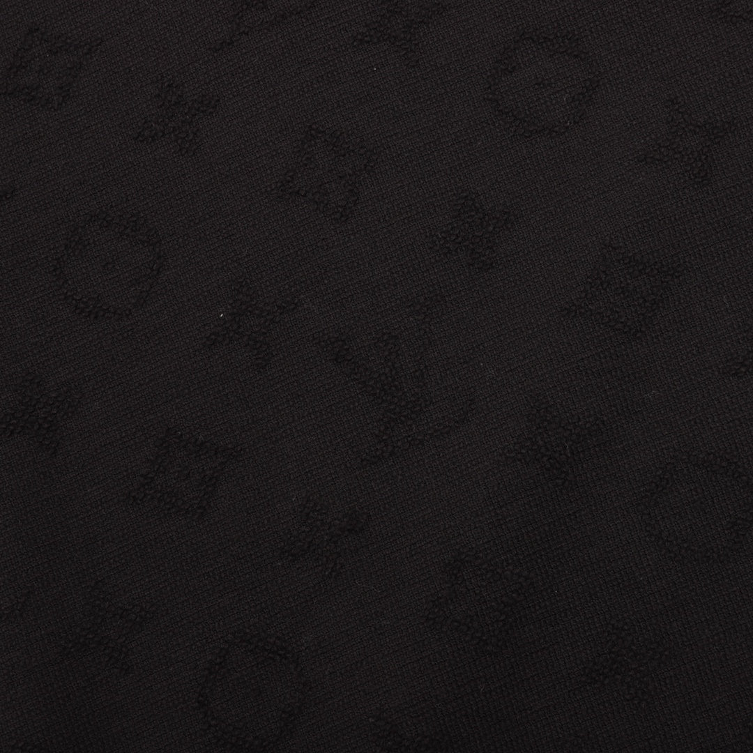 Heavy Industry bedrucktes Jacquard-Sweatshirt mit Reißverschluss und Rundhalsausschnitt