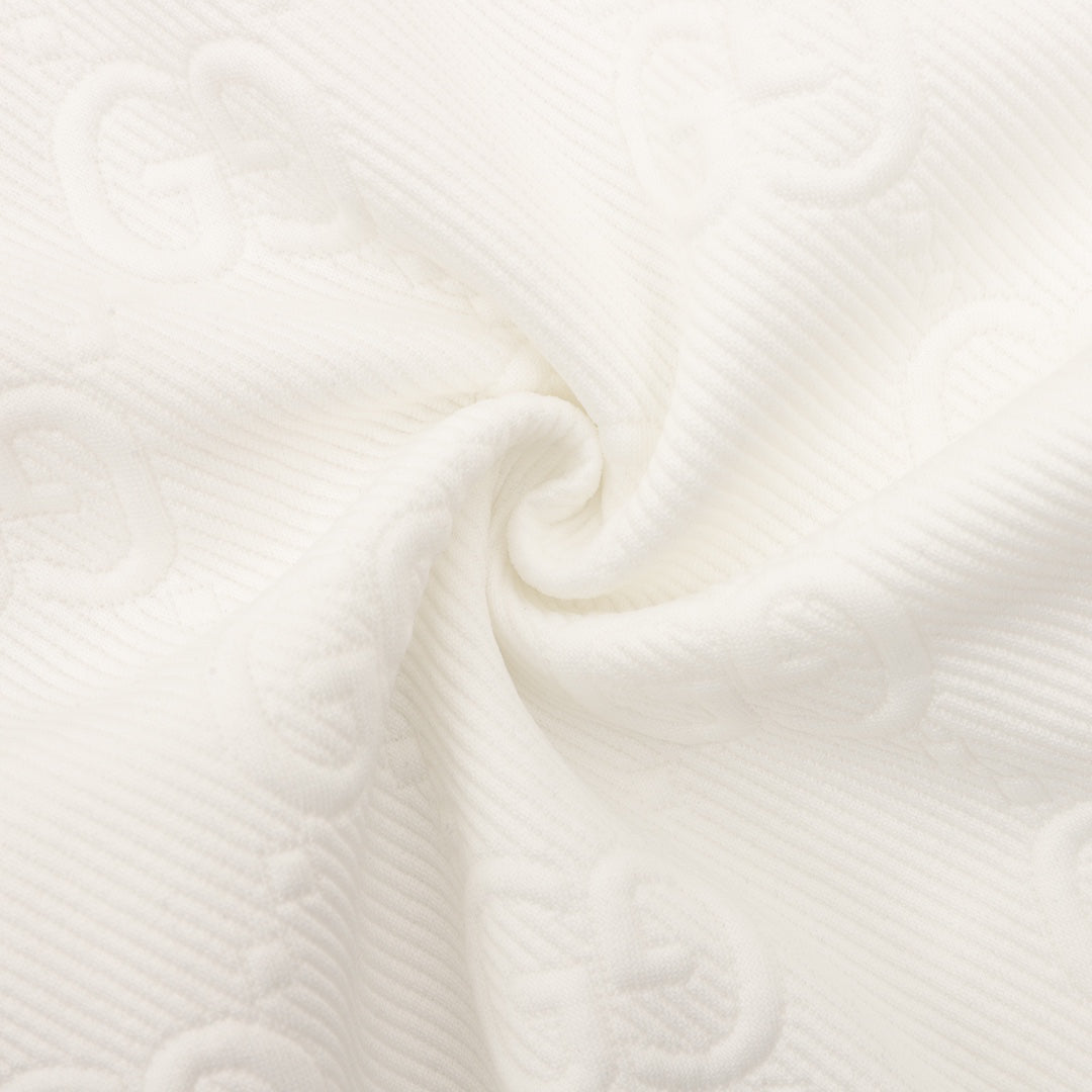 Veste jacquard imprimée all-over avec sangle latérale