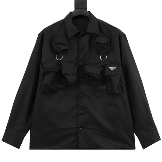 Veste de travail en nylon multi-poches