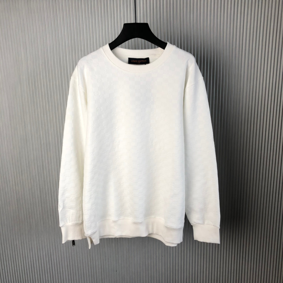 Sweat-shirt ras du cou à motif foncé