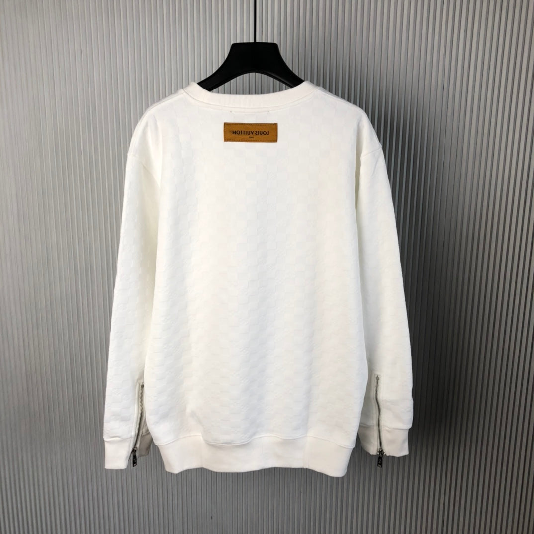 Sweat-shirt ras du cou à motif foncé