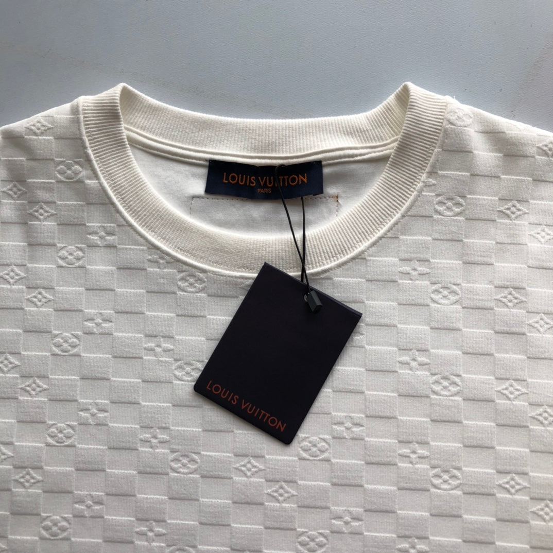 Sweat-shirt ras du cou à motif foncé